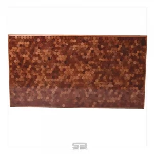 Mesa Resinada de Jantar BUDAPESTE -  Madeira Maciça e Pés de ferro 1,55 X 0,84 