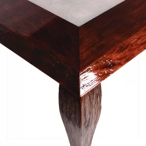 Mesa Resinada de jantar VENEZA - de Madeira Maciça Peroba Rosa de Demolição 2,00 X 0,80 X 0,80