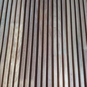 Revestimento Painel Ripado 1,5 x 1,0 -  Cumarú  Champanhe Cerne Extra( Valor m²)