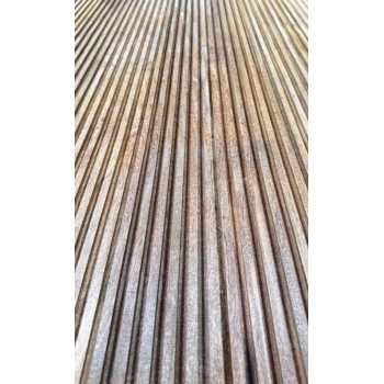 Revestimento Painel Ripado 1,0 x 1,0 -  Cumarú  Champanhe Cerne Extra( Valor m²)