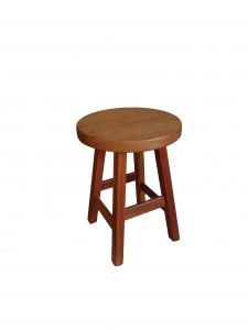 Kit 4 Banqueta Baixa alt.45 cm em Madeira Maciça
