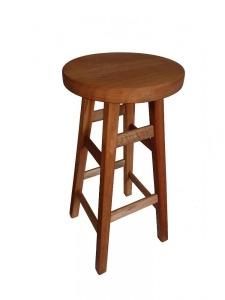 Kit 2 Banqueta Alta alt.72 cm em Madeira Maciça