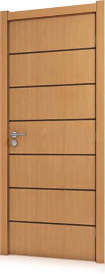 Folha de Porta  Frisada Semi-Sólida 2,10x0,80  