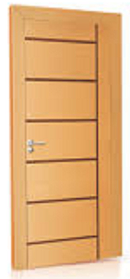 Folha de Porta  Frisada Semi-Sólida 2,10x0,82   